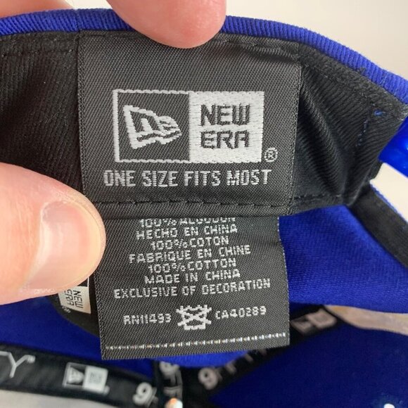 Golden State Warriors NBA Blue New Era 9Fifty Retro Crown Snapack Hat New - Picture 5 of 6